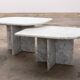 Set of Two Marble Tables - Italian Design, 1980s