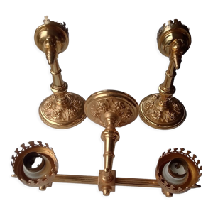 Appliques en métal doré