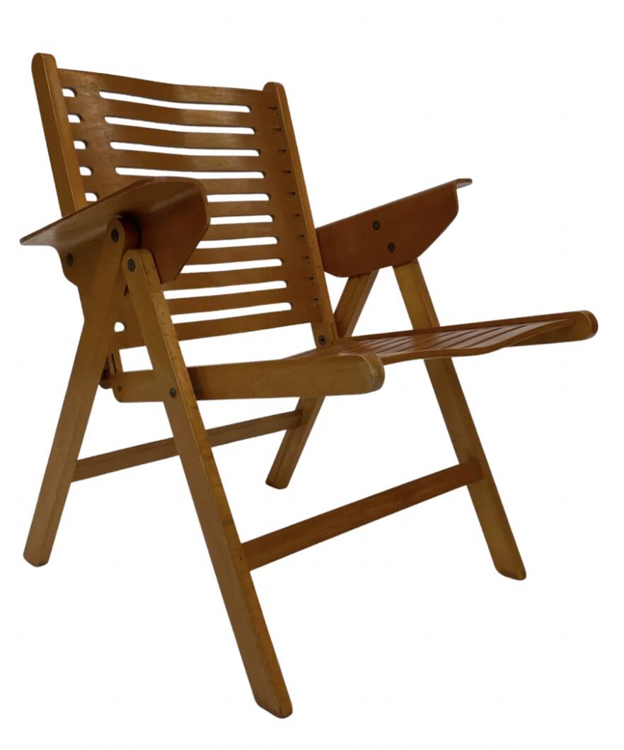 Ensemble vintage de quatre chaises pliantes Rex en contreplaqué, design Niko Kralj, 1950