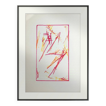 Abstract composition painting