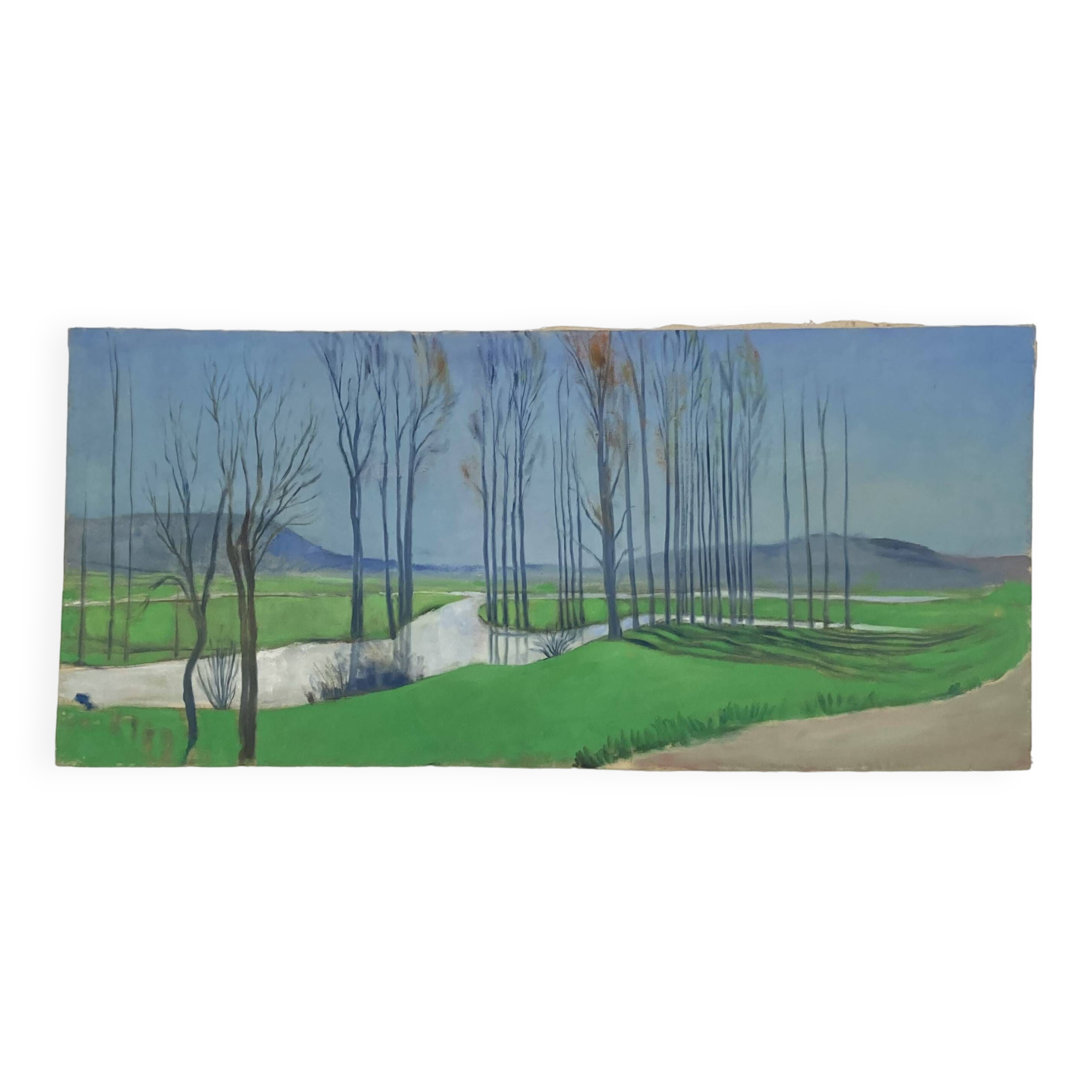 Large landscape on canvas 1.25m x 0.57m