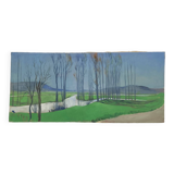 Large landscape on canvas 1.25m x 0.57m