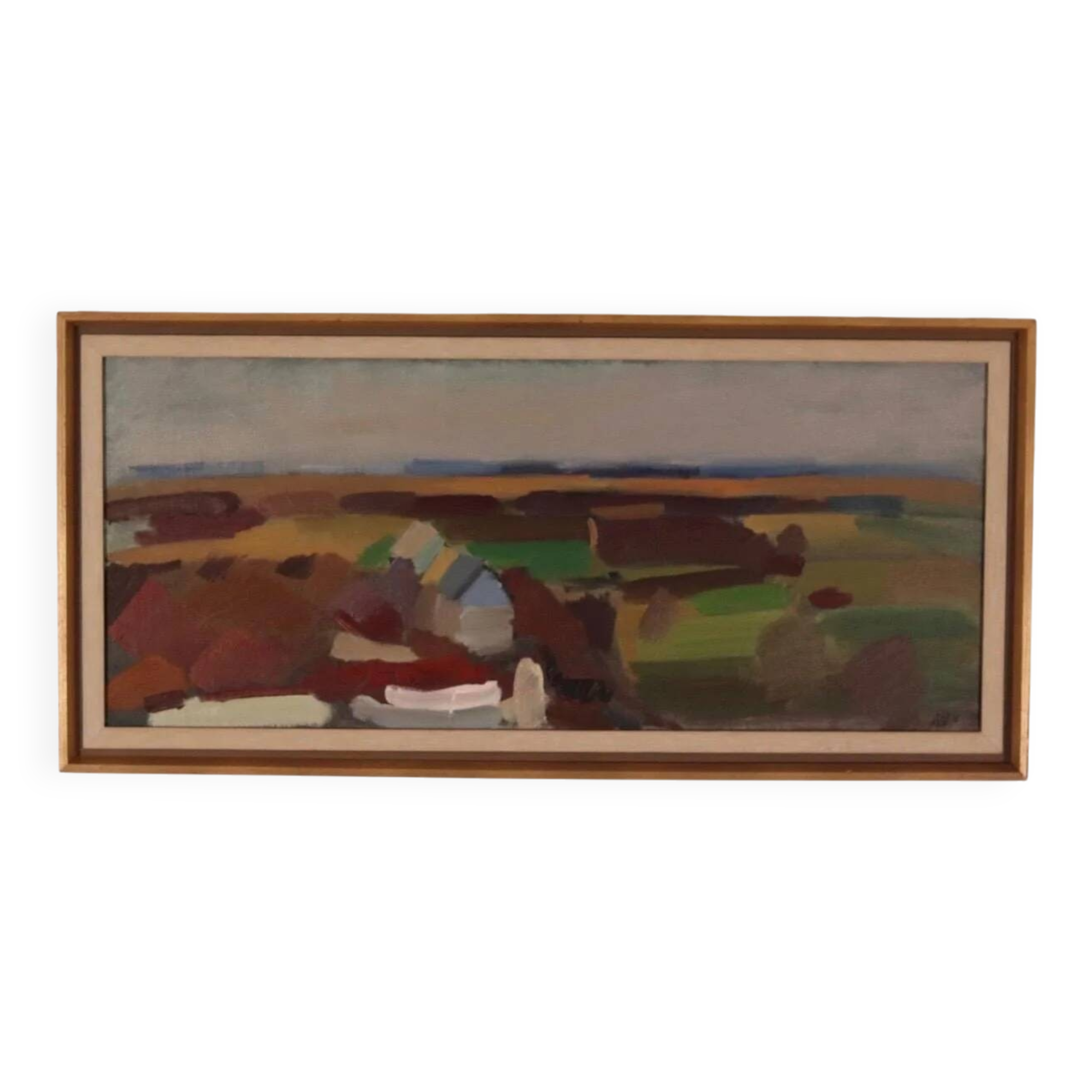 Paysage abstrait/cubiste par Gösta Stawåsen