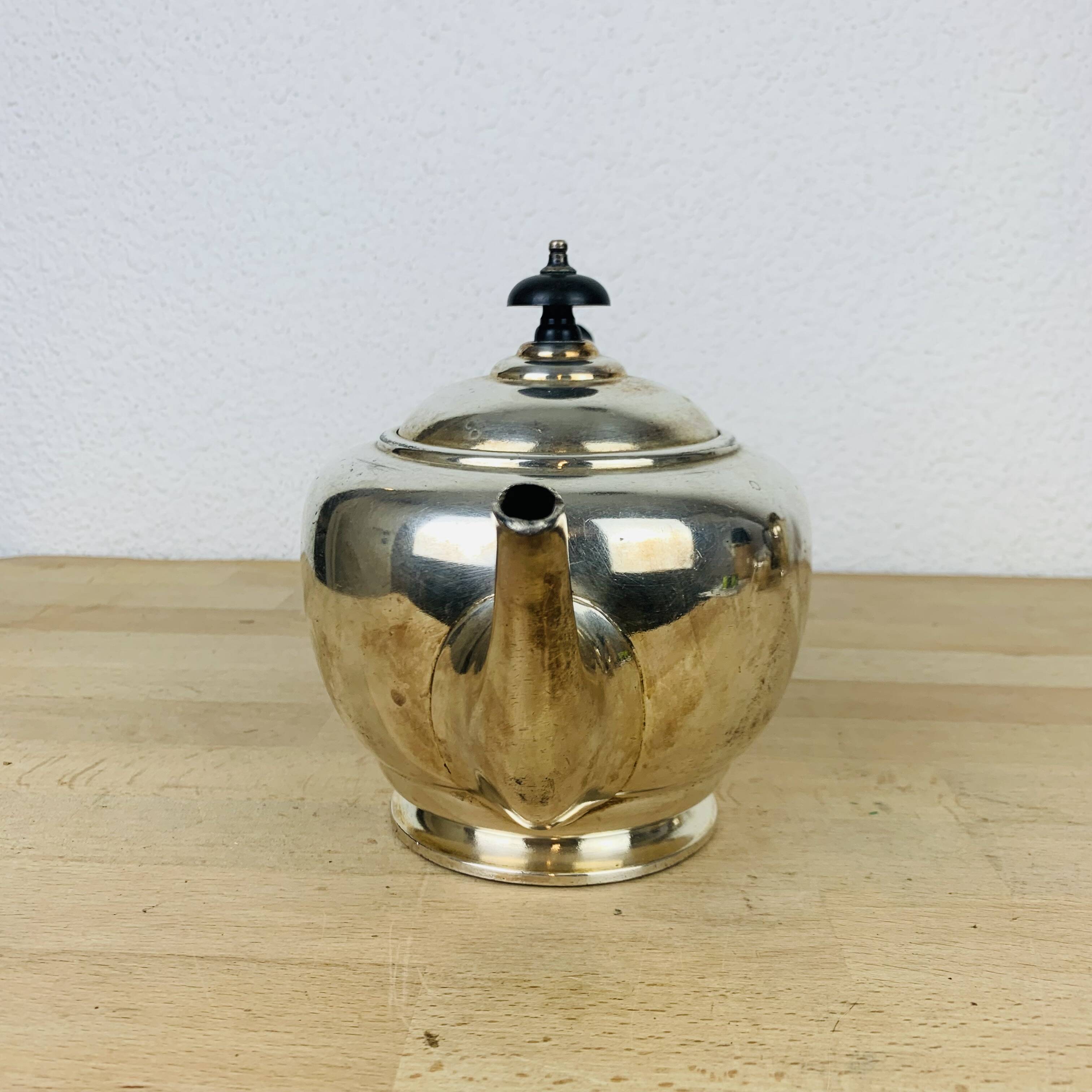 English tea/coffee set by James Dixon & Sons in silver plated metal