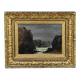 Painting "The Wild Coast of Belle-Île-en-Mer", French school of the 19th century.