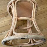 Rattan pouf