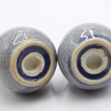 Salt and pepper shaker in blue sandstone