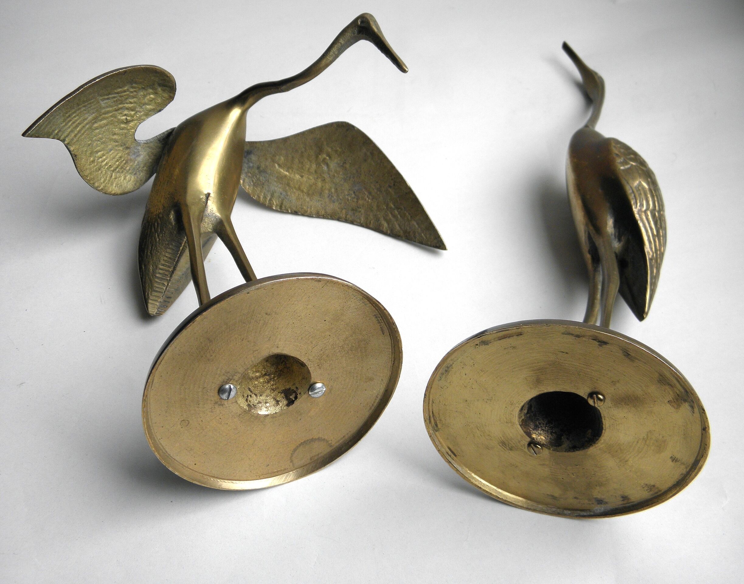 Couple of brass herons 70s