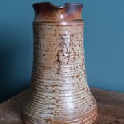 Stoneware pitcher from Puisaye signed by Jean-Pierre Prud’homme.