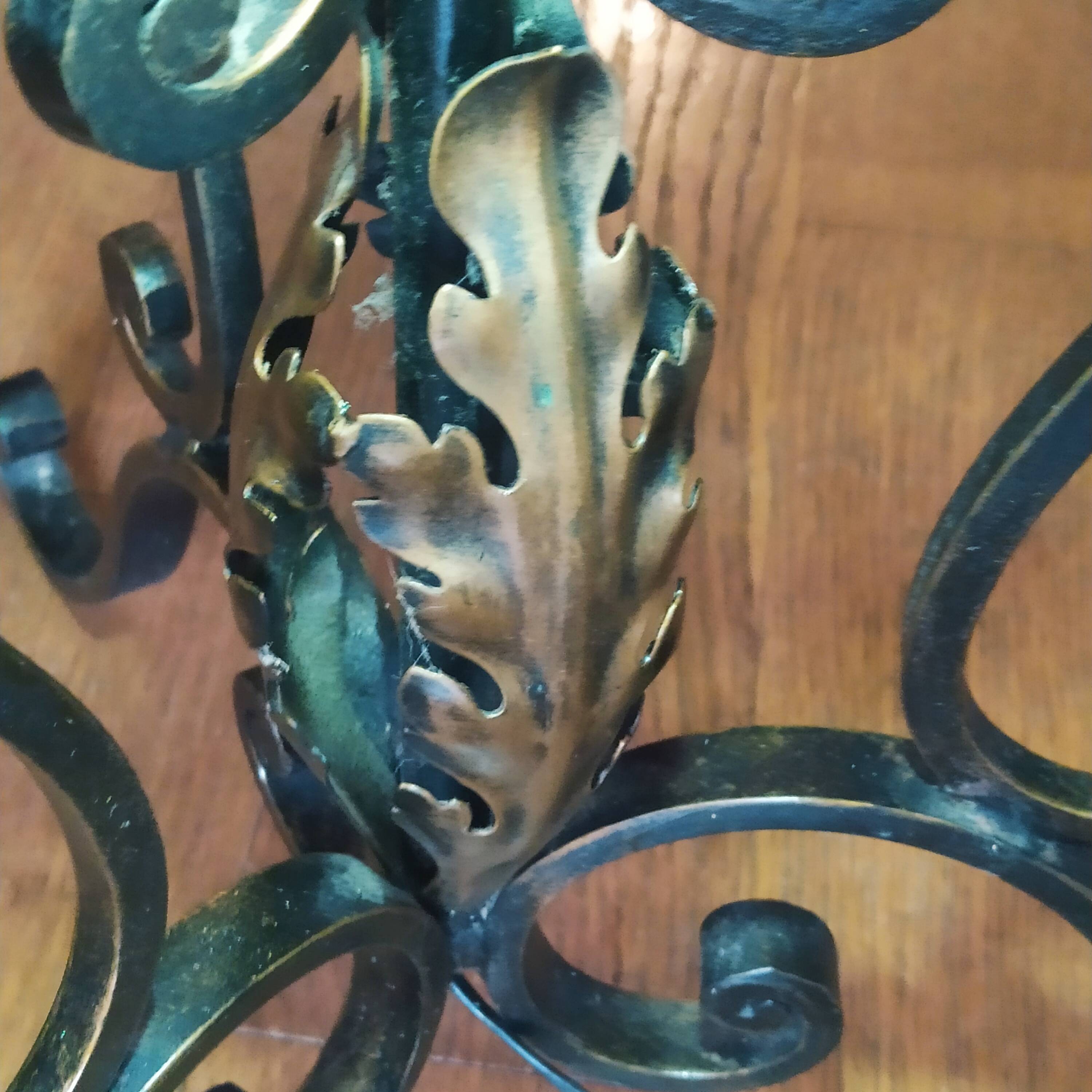 1950 wrought iron lampshade