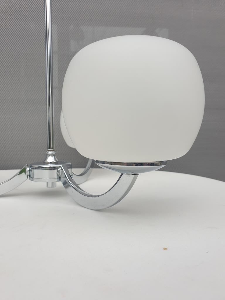 Sputnik 1970 triplet globes opal glass