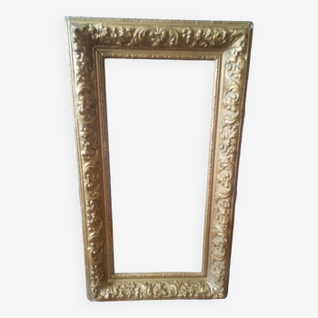 Frame nineteenth gilded key foliage 62x29cm barbizon