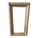 Cadre xixème doré à clef feuillure 62x29cm barbizon
