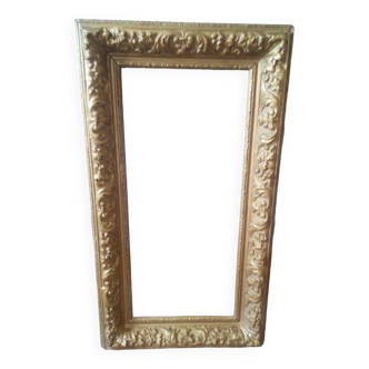 Frame nineteenth gilded key foliage 62x29cm barbizon