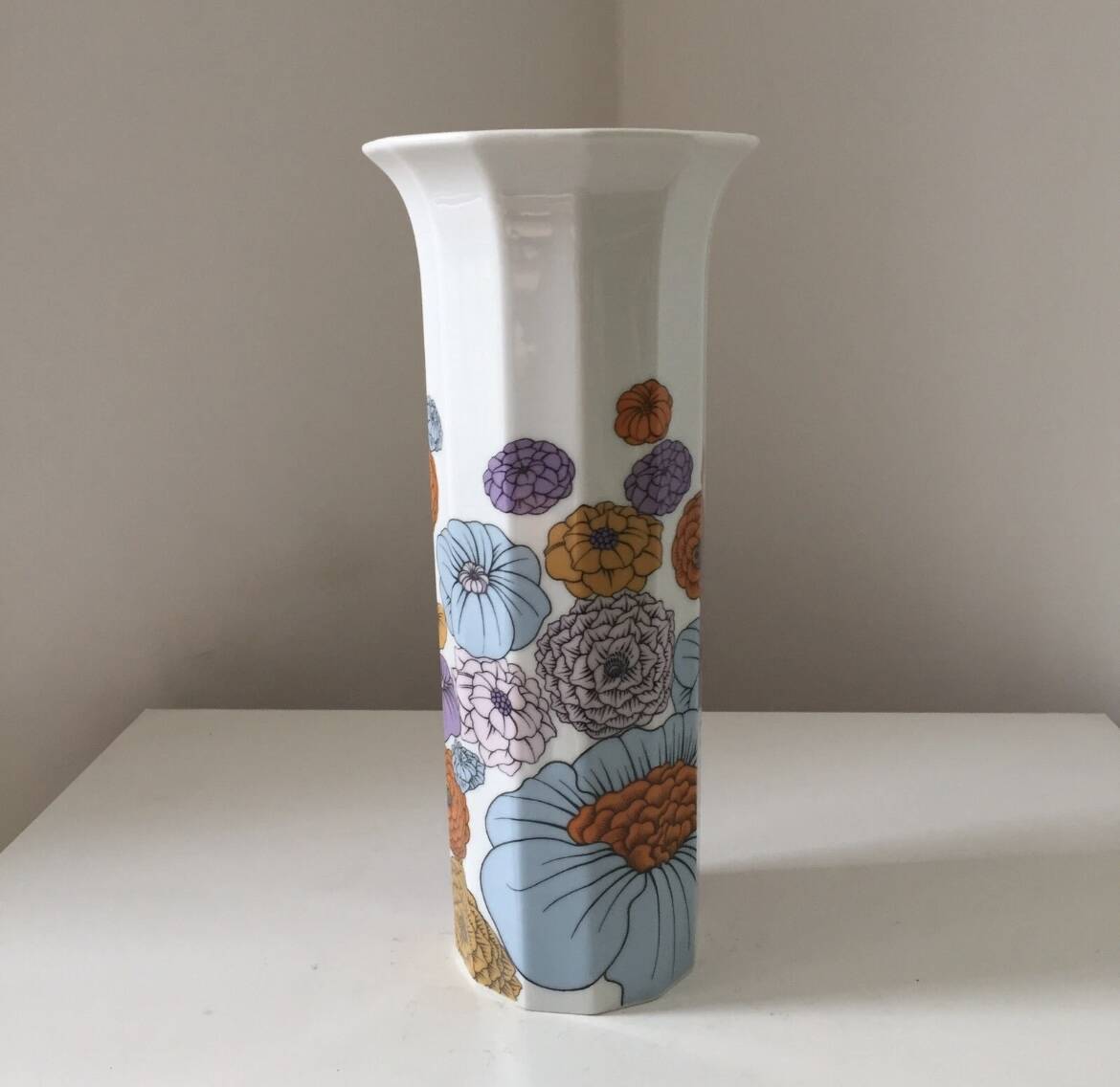 Vintage polygon vase Rosenthal Alain le Foll design Tapio Wirkkala