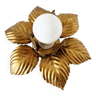 Applique Italienne fleur en métal doré Masca