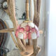 Mother-of-pearl and vintage brass pendant lamp
