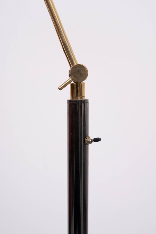 Lampadaire halogène Herda en marbre et métal, années 1980