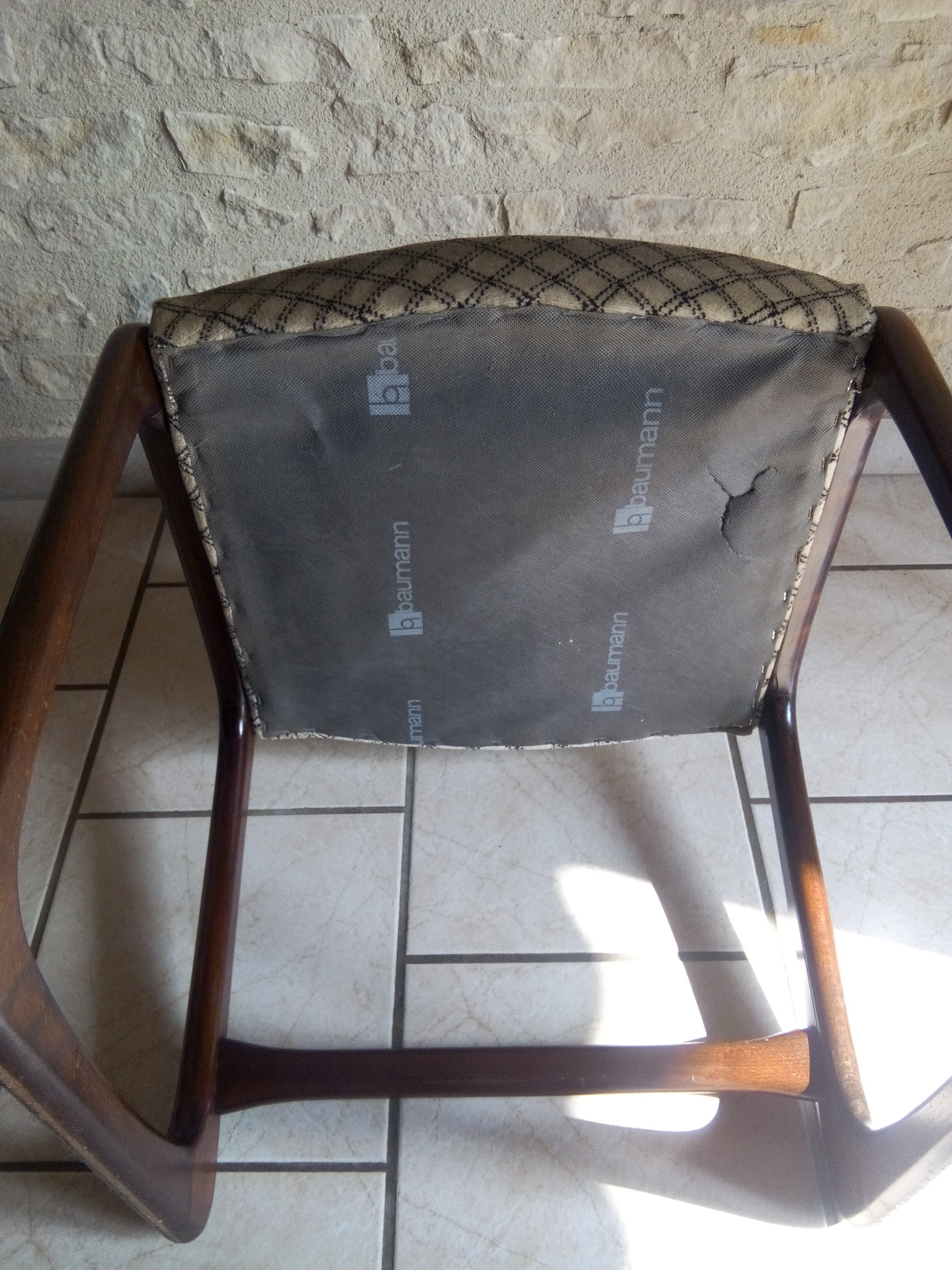 Chair stamped sled Baumann