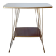 Formica and metal side table 70s