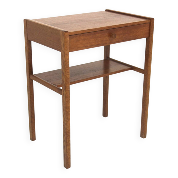Table de chevet scandinave en acajou, Suède, 1950