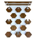 Large Vintage Scandinavian Teak Coat Rack
