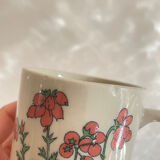 Ceramic mug vintage botanical pattern