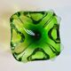 🌿 Radiant green Murano tray – vintage 70s 🌿