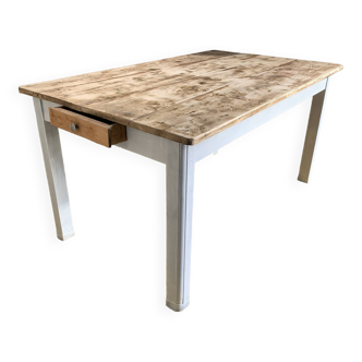 Farm table raw top