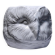 Large vintage Italian white earthenware owl head planter