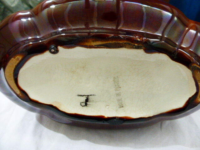 Enameled ceramic planter