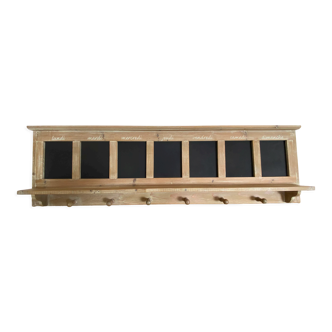 Weekly coat rack