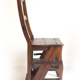 Old wooden chair stepladder