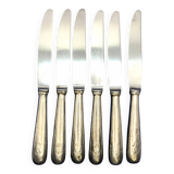 Set of 6 small silver-plated Navy knives SOH
