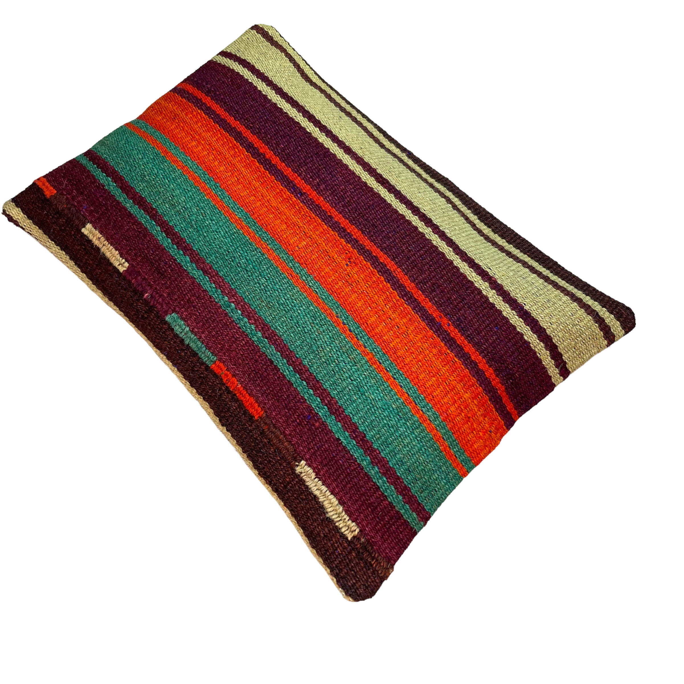 Vintage turkish kilim cushion cover, 30 x 50 cm