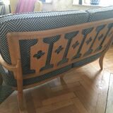 Sofa 2 seats Guillerme and Chambron 1960