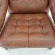 1960s adjustable leather armchair by Genega Mobler, Denmark