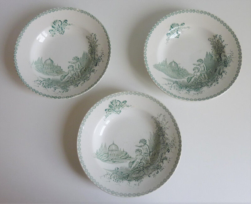 6 Trianon St Amand hollow plates