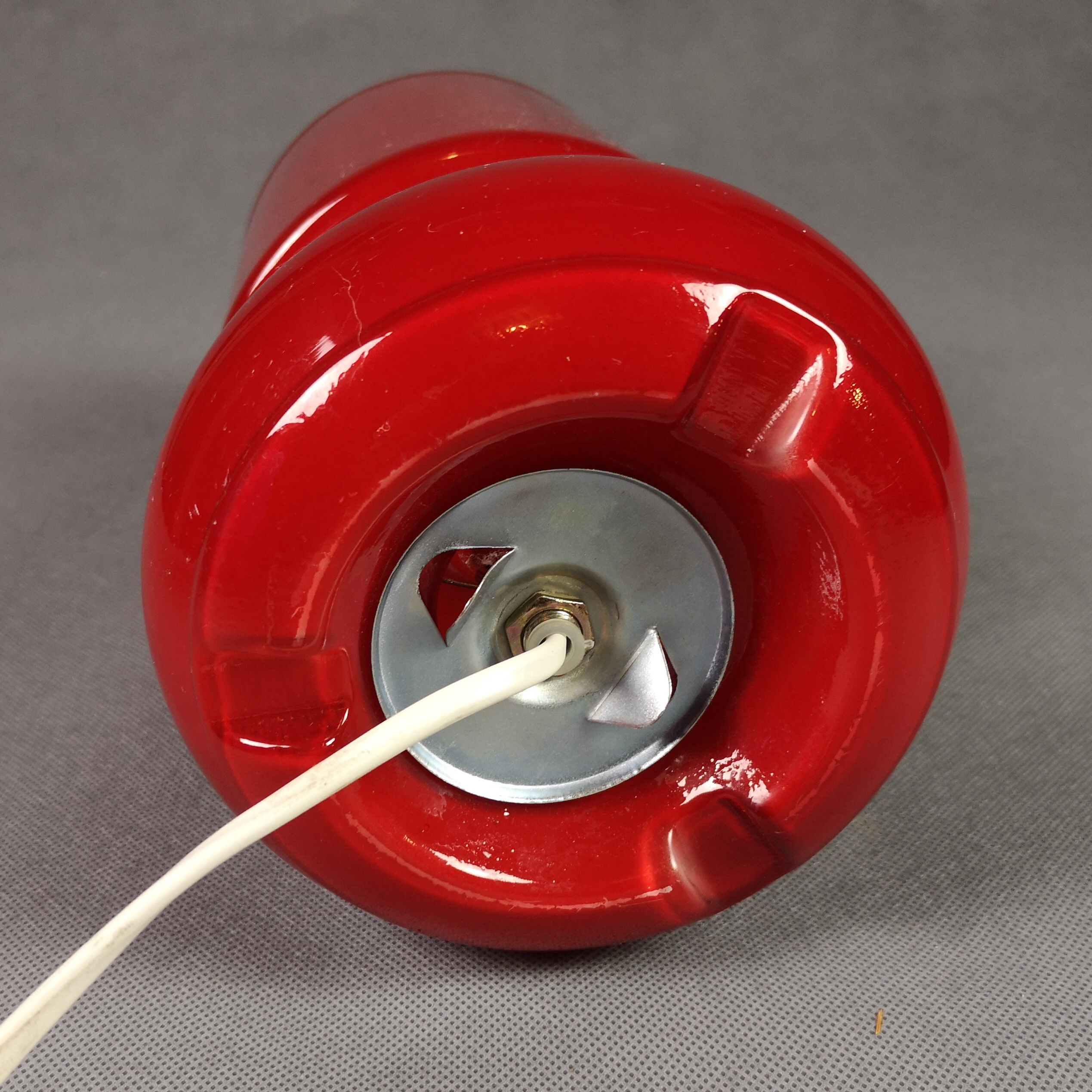 Lykta red Vintage lamp Ikea opaline - vintage luminaire