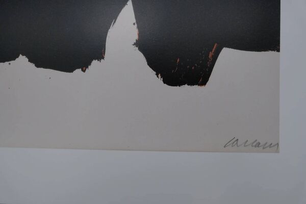 Pierre Soulages : Lithographie n°22 - Affiche originale signée