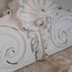 Wooden pediment patinated in chalk