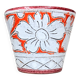 Vintage Fratellini Fanciullacci orange cache-pot