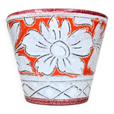 Cache-pot vintage Fratellini Fanciullacci orange