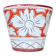 Vintage Fratellini Fanciullacci orange cache-pot