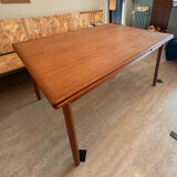 Table extensible vintage, deux rallonges