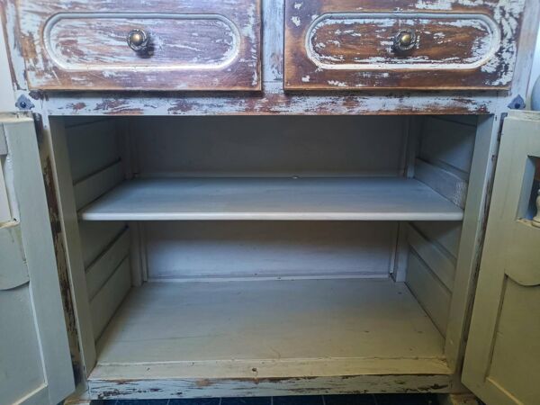 Buffet ancien patiné – Esprit campagne chic – Pièce unique