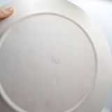 Oyster plate in turquoise earthenware from Niderviller Mousse collection