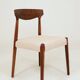 Modern Dining Chairs Japandi & Mid Century style | Solid Wood Ash 