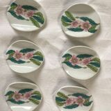 Set of six knife holders porcelain of Paris
