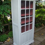 Bookcase old painted showcase
